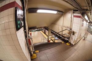 new york city subway train station photo