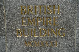 signo del edificio del imperio británico de nueva york, 2022 foto