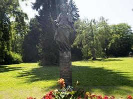 Austria statue in Graz Austria gardens of the park photo