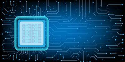 Computer chip Electronic circuit board vector for technology and finance concept and education for future