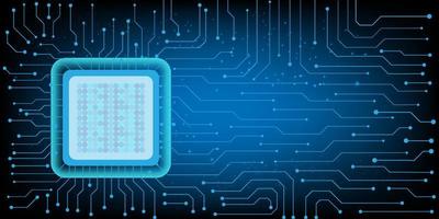 Computer chip Electronic circuit board vector for technology and finance concept and education for future