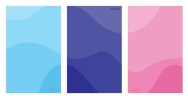 Blue, pink colorful abstract pattern background vector