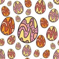 easter egg seamless pattern vector