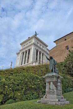 roma soldado desconocido vista desde campidohlio foto