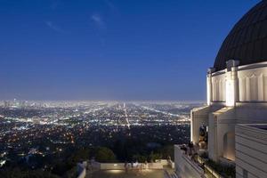 los angeles night view from observatory photo