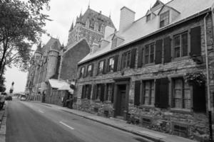 vista de las calles de la ciudad de quebec foto