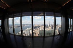 new york city aerial panorama from hudson yards terrace photo