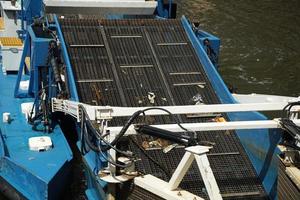 garbage plastic rubbish water sea cleaner boat photo