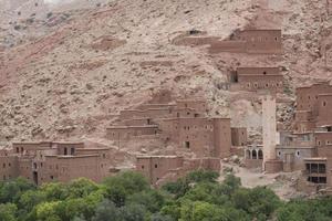 Moroccan Village in the desert photo