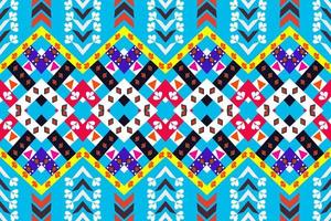 Traditional ethnic geometric fabric seamless pattern vector