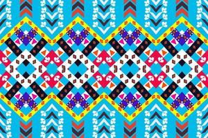 Traditional ethnic geometric fabric seamless pattern vector