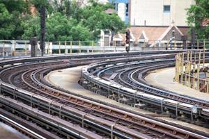 new york metro train tracks photo