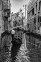 VENICE, ITALY - SEPTEMBER 15 2019 - Gondola ride in Venice photo