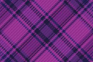 Tartan plaid pattern with dark color. vector