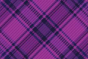 Tartan plaid pattern with dark color. vector