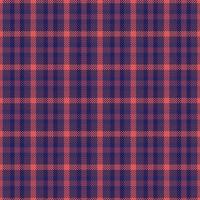 Tartan plaid pattern with dark color. vector
