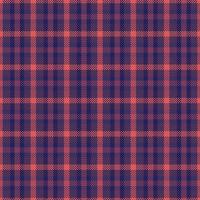 Tartan plaid pattern with dark color. vector