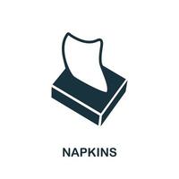 Napkins icon. Simple element from hygiene collection. Creative Napkins icon for web design, templates, infographics and more vector