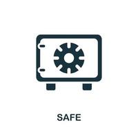 Safe icon. Simple element from jewelery collection. Creative Safe icon for web design, templates, infographics and more vector