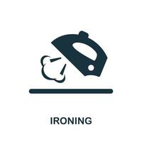 Ironing icon. Simple illustration from laundry collection. Creative Ironing icon for web design, templates, infographics and more vector