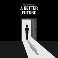 Towards a better future illustration concept vector