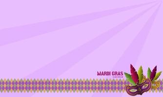 Mardi Gras background with copy space area vector