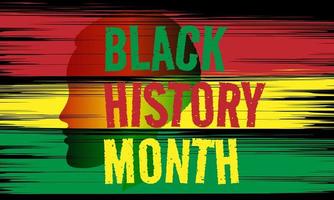 Black History Month background vector