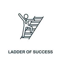 Ladder Of Success icon from headhunting collection. Simple line Ladder Of Success icon for templates, web design and infographics vector