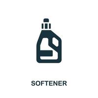 Softener icon. Monochrome simple element from housekeeping collection. Creative Softener icon for web design, templates, infographics and more vector