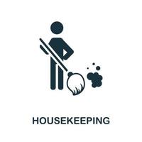 Housekeeping icon. Monochrome simple element from housekeeping collection. Creative Housekeeping icon for web design, templates, infographics and more vector