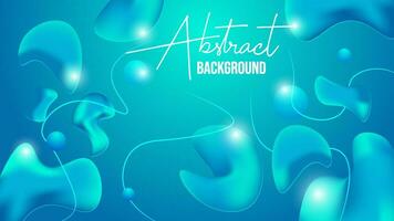 abstract background design with fluid style vector