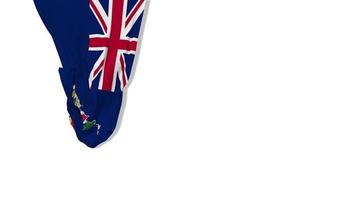 Cayman Islands Hanging Fabric Flag Waving in Wind 3D Rendering, Independence Day, National Day, Chroma Key, Luma Matte Selection of Flag video