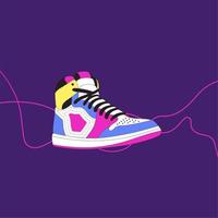 arte vectorial, íconos y gráficos del logo del zapato vector