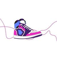 arte vectorial, íconos y gráficos del logo del zapato vector