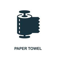 icono de toalla de papel. elemento simple de la colección de higiene. icono de toalla de papel creativo para diseño web, plantillas, infografías y más vector