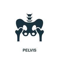 Pelvis icon. Simple element from internal organs collection. Creative Pelvis icon for web design, templates, infographics and more vector