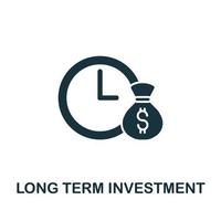 Long Term Investment icon from investment collection. Simple line Long Term Investment icon for templates, web design and infographics vector