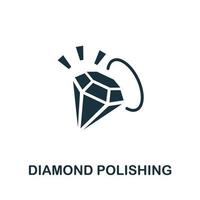 Diamond Polishing icon. Simple element from jewelery collection. Creative Diamond Polishing icon for web design, templates, infographics and more vector