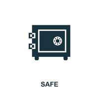 Safe icon. Simple element from jewelery collection. Creative Safe icon for web design, templates, infographics and more vector