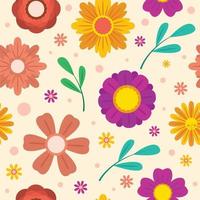 Seamless Pattern Floral Background Design vector