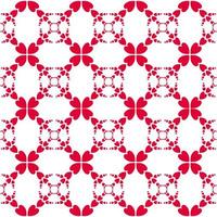 Seamless pattern with red heart shape on white background. vector