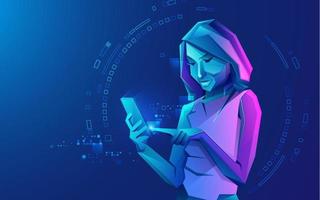 mobile user tech vector