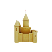 Sand castle isolated png