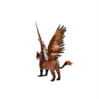 greif oder griffon ein sagenumwobenes wesen mit dem körper eines löwen, dem kopf und den flügeln eines adlers png