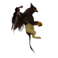 greif oder griffon ein sagenumwobenes wesen mit dem körper eines löwen, dem kopf und den flügeln eines adlers png