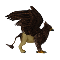 griffon ou griffon une créature légendaire avec le corps d'un lion, la tête et les ailes d'un aigle png