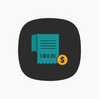 Invoice or bill icon design vector  illustration