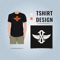Abstract eternity symbol t shirt design vector illustration