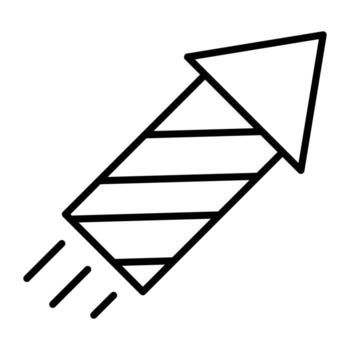 icono de glifo de petardo aislado sobre fondo blanco vector