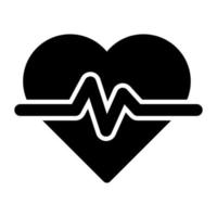 latido del corazón, diseño vectorial editable de cardiología vector